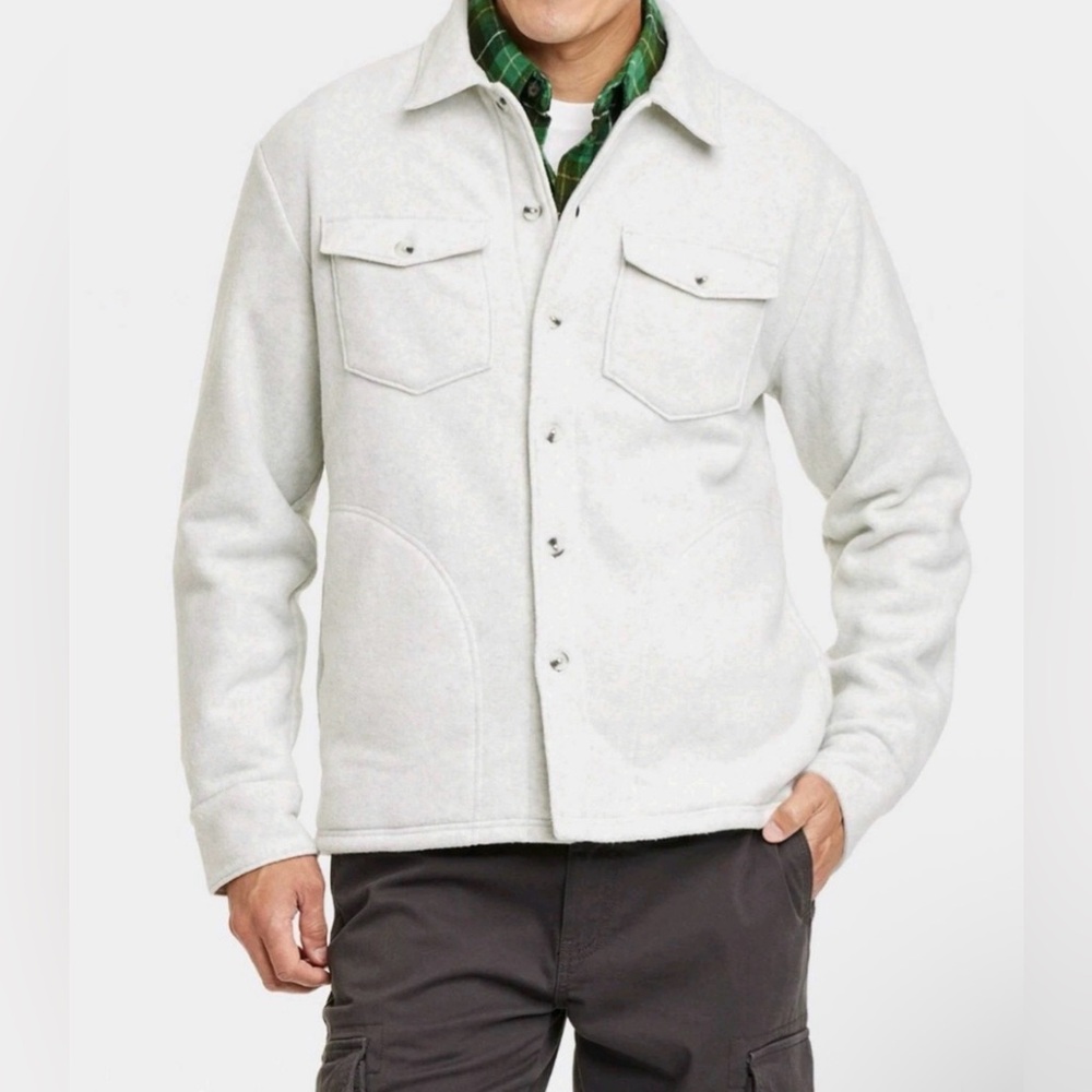 Goodfellow & Co Men’s Button Down Shirt/Shacket Sz L New With Tags